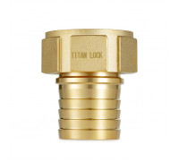 4in, штуцер с внутр. резьбой под рукав, латунь, TLSF100BR TITAN LOCK