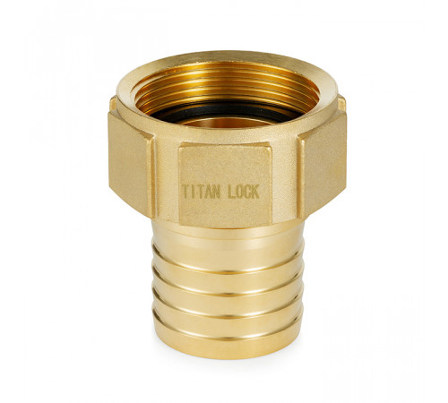 4in, штуцер с внутр. резьбой под рукав, латунь, TLSF100BR TITAN LOCK