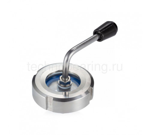 Диоптр гаечный под сварку, нержавеющий, со скребком, DN40, TL040DWWDS TITAN LOCK