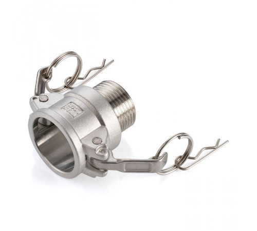Камлок нержавеющий тип B розетка, наруж. резьба BSP 1/2", AISI304, TL50BSS TITAN LOCK