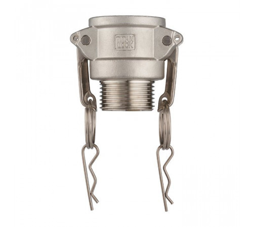 Камлок нержавеющий тип B розетка, наруж. резьба BSP 1 1/2", AISI304, TL150BSS TITAN LOCK