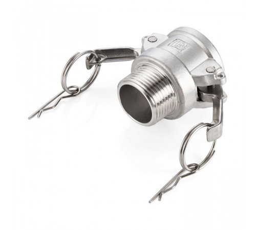 Камлок нержавеющий тип B розетка, наруж. резьба BSP 1 1/2", AISI304, TL150BSS TITAN LOCK
