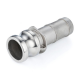 Камлок нержавеющий тип E, ниппель с хвостовиком 2 1/2", AISI304, TL250ESS TITAN LOCK