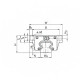 Каретка HCW20CCZAH (HGW20CCZAH) TECHNIX