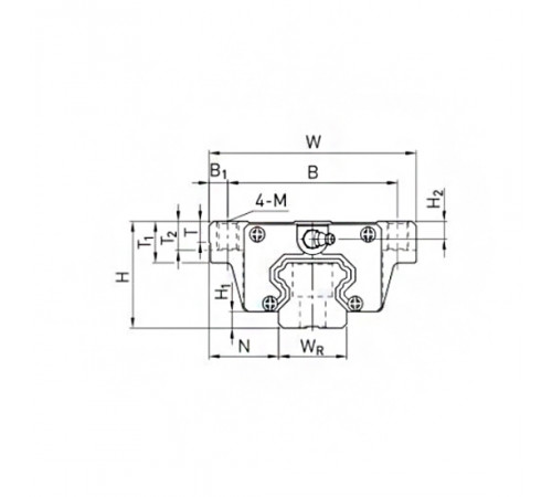 Каретка HCW25HCZAH (HGW25HCZAH) TECHNIX