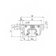 Каретка HCW25HCZAH (HGW25HCZAH) TECHNIX