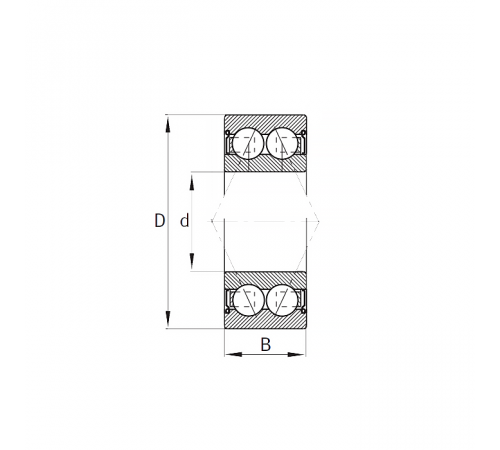 Подшипник 3200-ZZ-ATN9 (пром. уп.) ISB