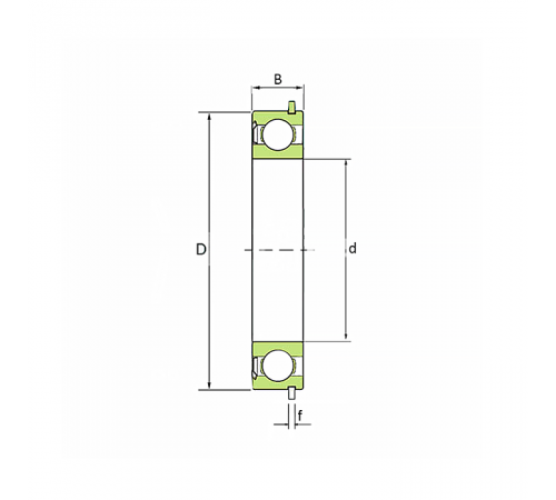 Подшипник 6214-ZNR SKF