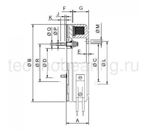 Тормоз электромагнитный дисковый FEM145 Corbetta