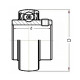 Высокотемпературный корпусной подшипник UC209 BHTS ZZ 280° Ecoline ISKRA