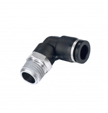 Фитинг цанговый угловой 6 мм, наруж. резьба 1/2", пластик, тип PL, TLP-PL6-04 TITAN LOCK