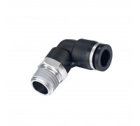 Фитинг цанговый угловой 8 мм, наруж. резьба 1/8", пластик, тип PL, TLP-PL8-01 TITAN LOCK