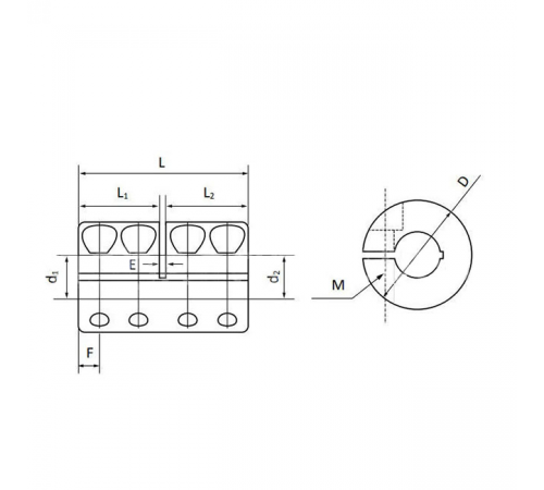 Муфта соединительная RC25-C ISKRA