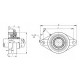 Подшипниковый узел UCFL205 FKD