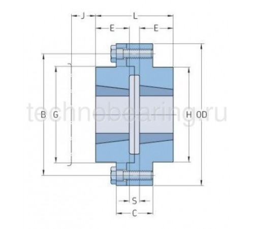 Полумуфта под втулку тапербуш PHE R40FTB SKF