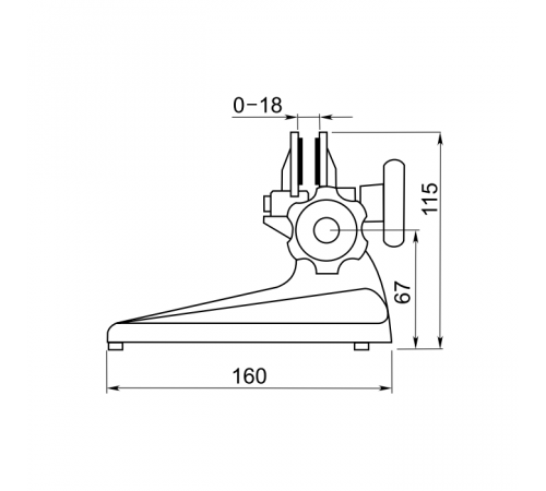 Стойка для микрометров до 100мм/4", 7111-1105 Dasqua