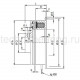 Тормоз электромагнитный дисковый DFM080-2 Corbetta
