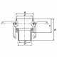 Камлок алюминиевый тип B розетка, наруж. резьба BSP 1 1/4", TL125BAL TITAN LOCK