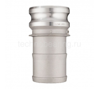 Камлок алюминиевый тип E серия "EcoLine", ниппель с хвостовиком 4", TL400EAL-EL TITAN LOCK