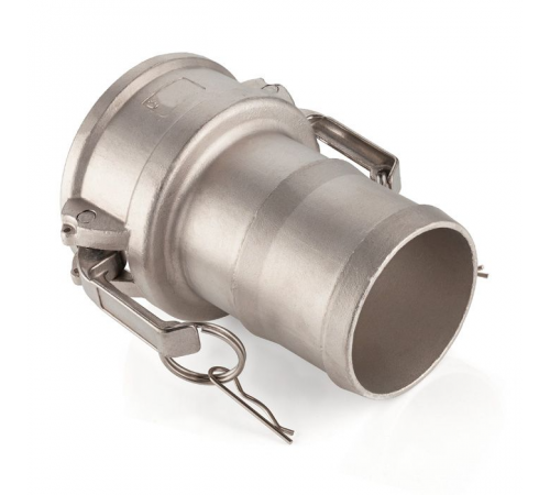Камлок нержавеющий тип С, розетка с хвостовиком 3", AISI304, TL300CSS TITAN LOCK