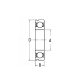 Подшипник 6206 N/C3 SKF