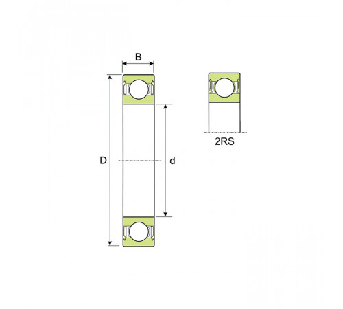 Подшипник 628/6-2RS ISB