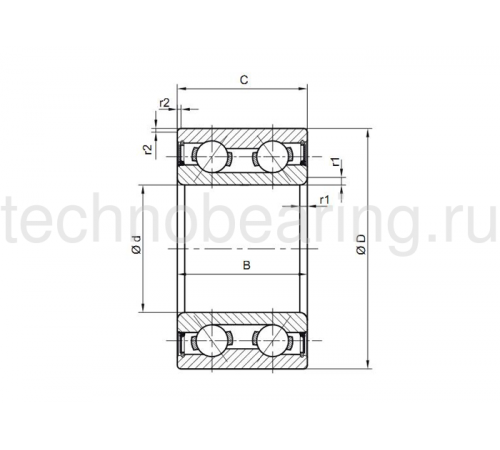 Подшипник F16190 (40 BGS12G-2DS) FERSA