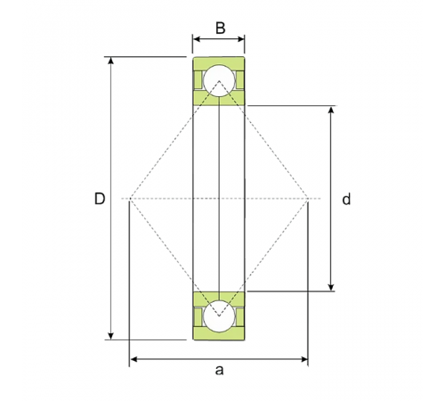 Подшипник QJ212 N2MA/C3 ISKRA