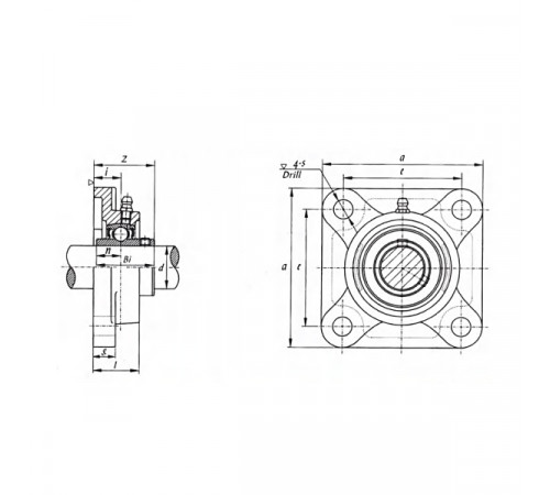 Подшипниковый узел UCF212 FKD