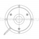 Тормоз электромагнитный дисковый DFM065-2 Corbetta