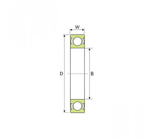 Высокотемпературный подшипник 6008 BHTS ZZ 280° Ecoline ISKRA