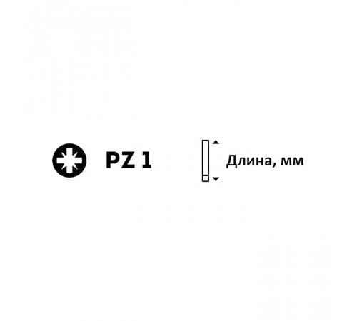 БИТЫ (шт) 855/1 Z PZ 1/50 MM WERA