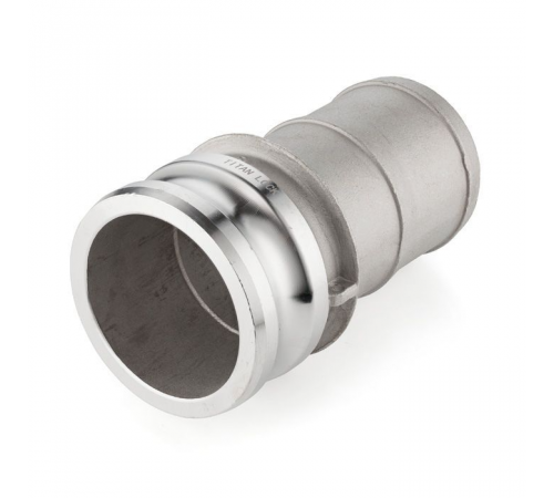 Камлок алюминиевый тип E, ниппель с хвостовиком 4", TL400EAL TITAN LOCK