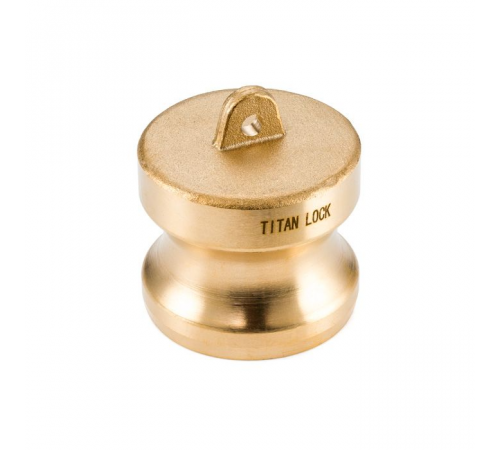 Камлок латунный тип DР, заглушка для розетки 1 1/4", TL125DPBR TITAN LOCK