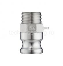 Камлок нержавеющий тип F ниппель, наруж. резьба BSP 1/2", AISI316, TL50FSS316 TITAN LOCK