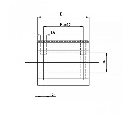 Линейный подшипник в сборе с корпусом SCS20-L-UU ISKRA