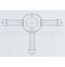 Т-распределитель для шланга d4.7/d2 мм TESA
