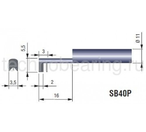 Измерительная головка SB40P с призматическим полозом TESA