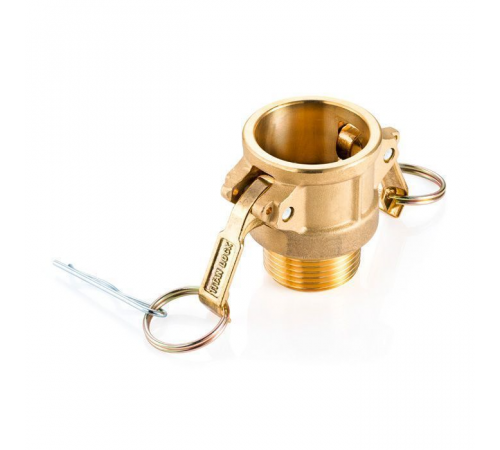 Камлок латунный тип B розетка, наруж. резьба BSP 1 1/4", TL125BBR TITAN LOCK