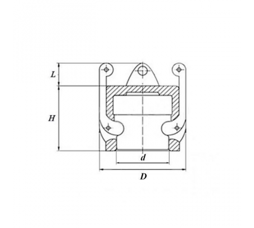Камлок латунный тип DC, заглушка для ниппеля 1 1/2", TL150DCBR TITAN LOCK