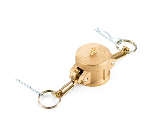 Камлок латунный тип DC, заглушка для ниппеля 1 1/2", TL150DCBR TITAN LOCK