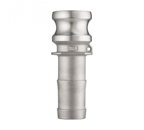 Камлок нержавеющий тип E, ниппель с хвостовиком 1", AISI304, TL100ESS TITAN LOCK