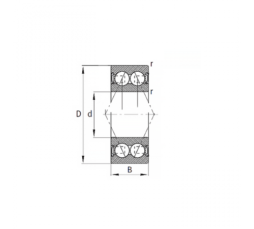 Подшипник 2204-2RS-TVH FAG