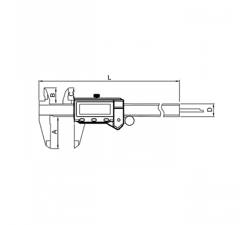 Штангенциркуль цифровой IP67 0-150мм/0,01мм (0-6"/0,0005"), 2015-1005-A Dasqua
