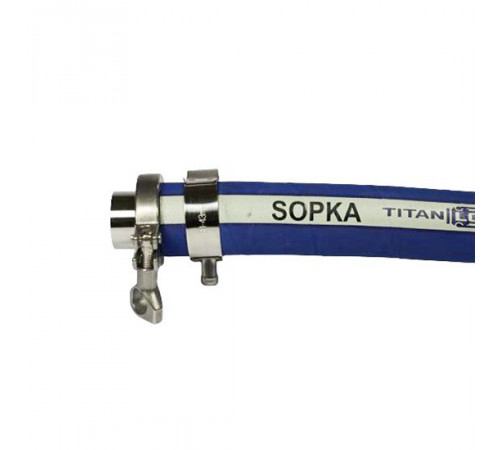 1,5in, Рукав для пара и горячей воды «SOPKA», с пищ. допуском, внутр. диам. 38мм, 10bar, TL038SP TITAN LOCK