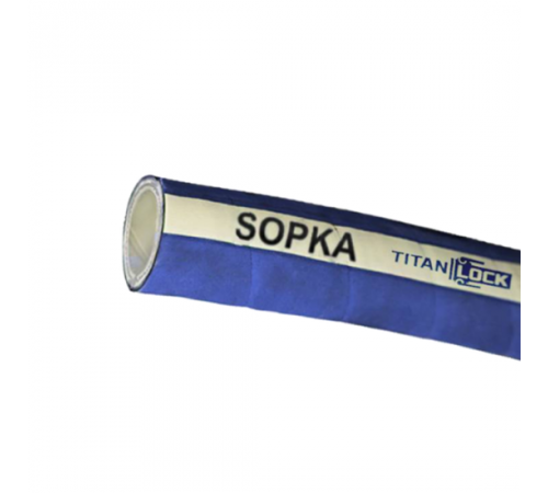 1,5in, Рукав для пара и горячей воды «SOPKA», с пищ. допуском, внутр. диам. 38мм, 10bar, TL038SP TITAN LOCK