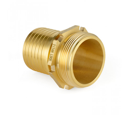 1in, штуцер с наружной резьбой под рукав, латунь, TLSM25BR TITAN LOCK