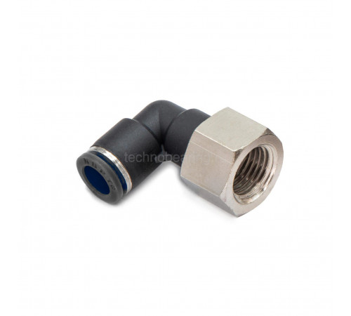 Фитинг цанговый угловой 4 мм, внутр. резьба 1/8", пластик, тип PLF, TLP-PLF4-01 TITAN LOCK
