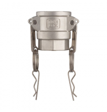 Камлок нержавеющий тип D розетка, внутр. резьба BSP 2", AISI304, TL200DSS TITAN LOCK