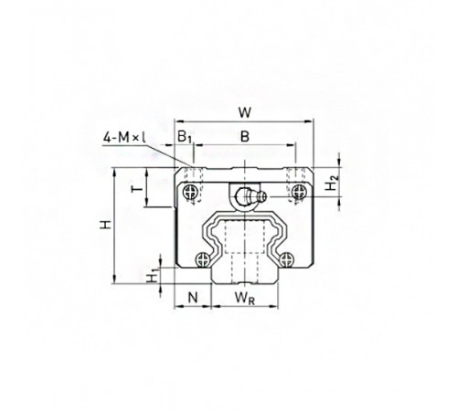 Каретка HCH25CAZAH (HGH25CAZAH) TECHNIX
